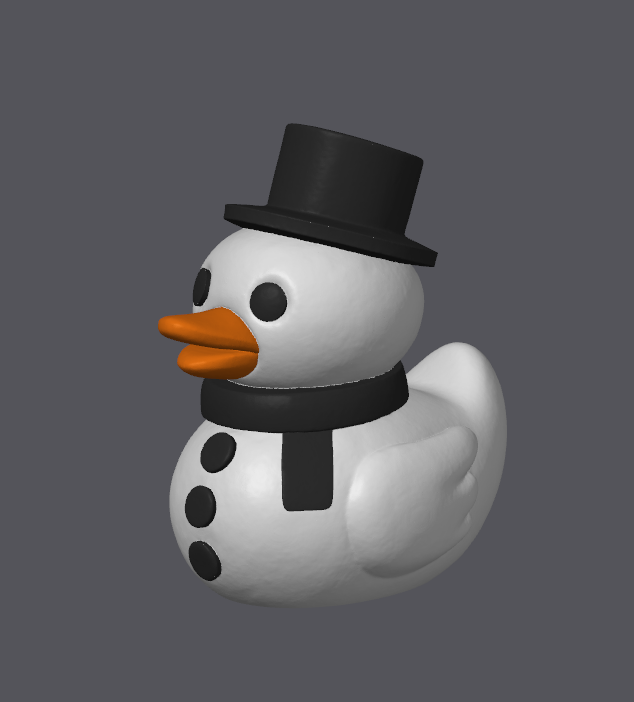 Canard Bonhomme de Neige