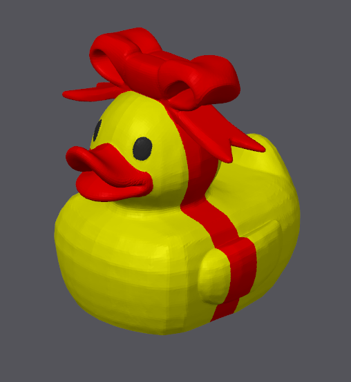 Canard cadeau de Noël