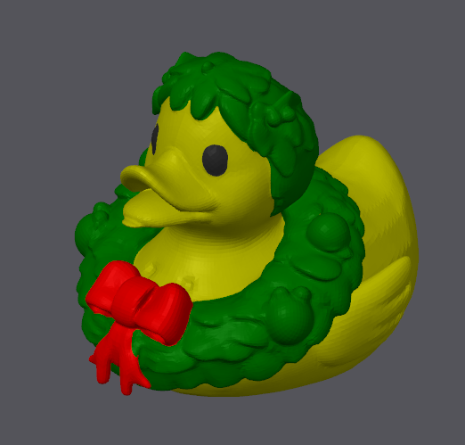 Canard Couronne de Noël