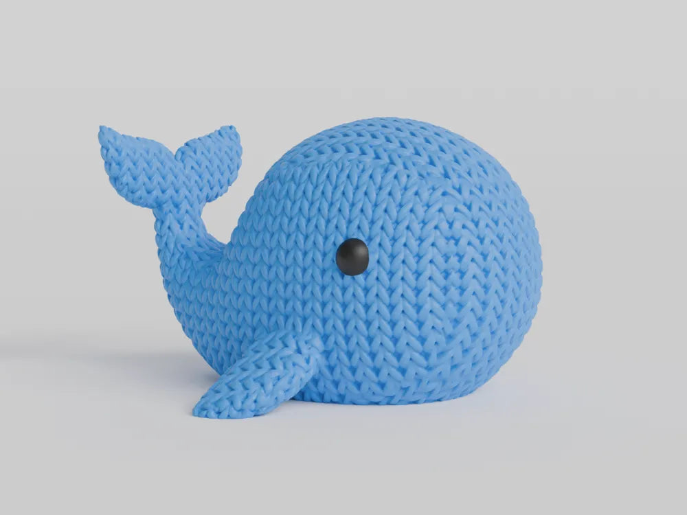 Knitted whale