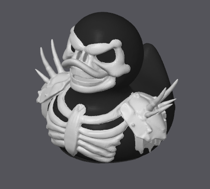 Canard Guerrier squelette