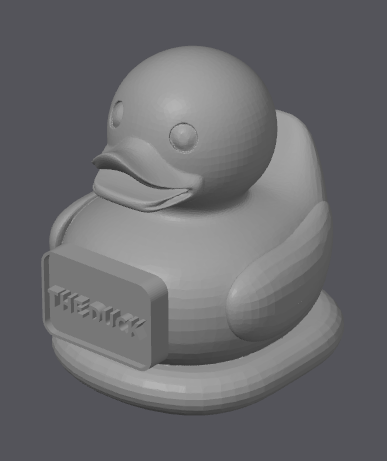 Canard Statue