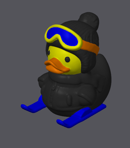 Canard de ski d'hiver