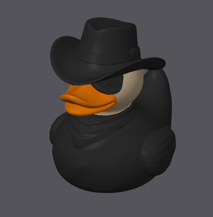 Canard hors-la-loi western