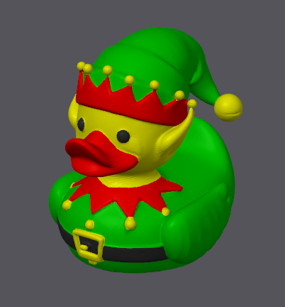 Canard lutin de Noël