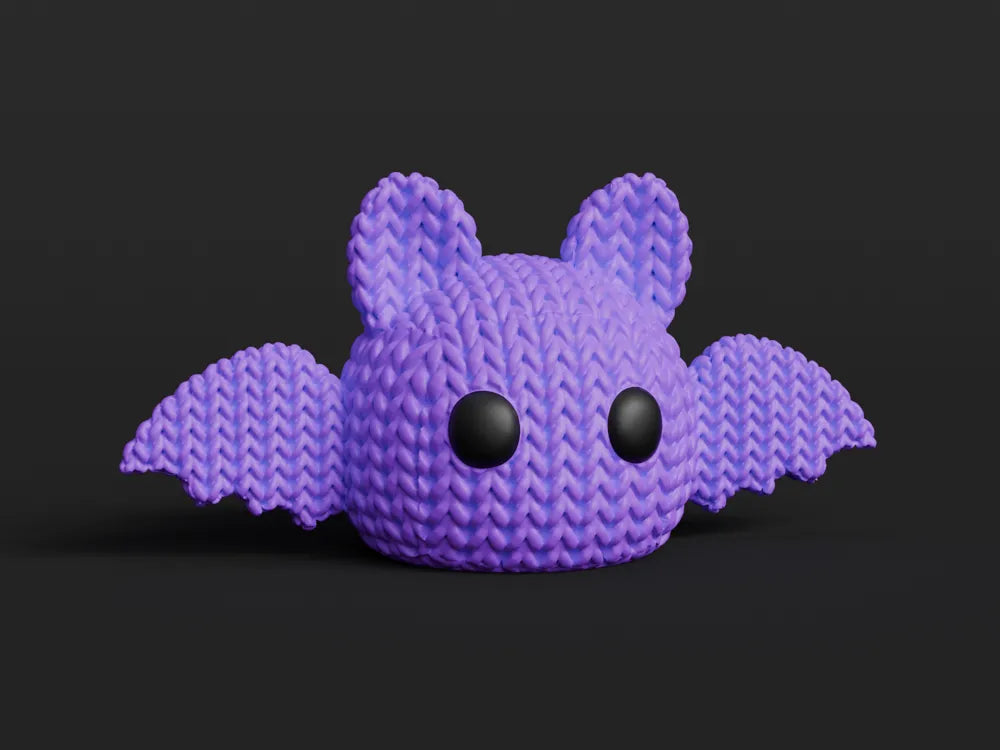 Knitted Halloween bat