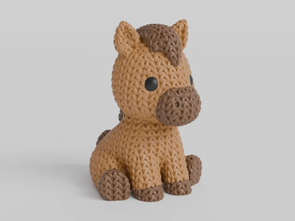 Knitted horse