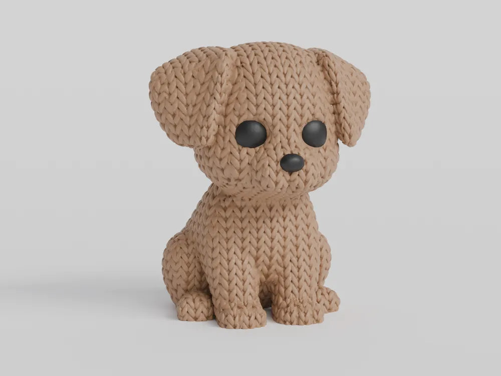 Knitted dog