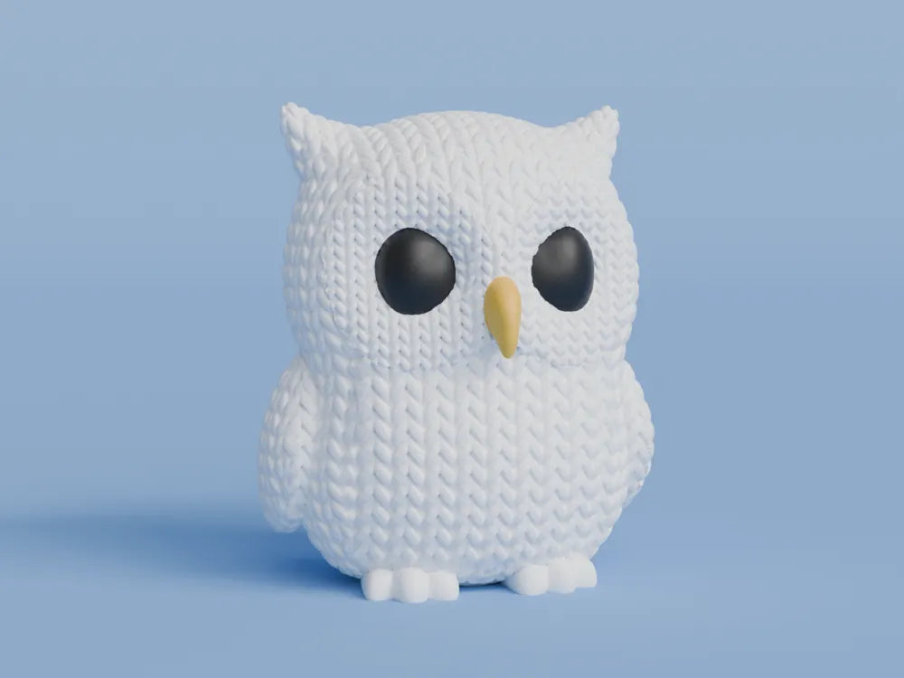 Knitted owl
