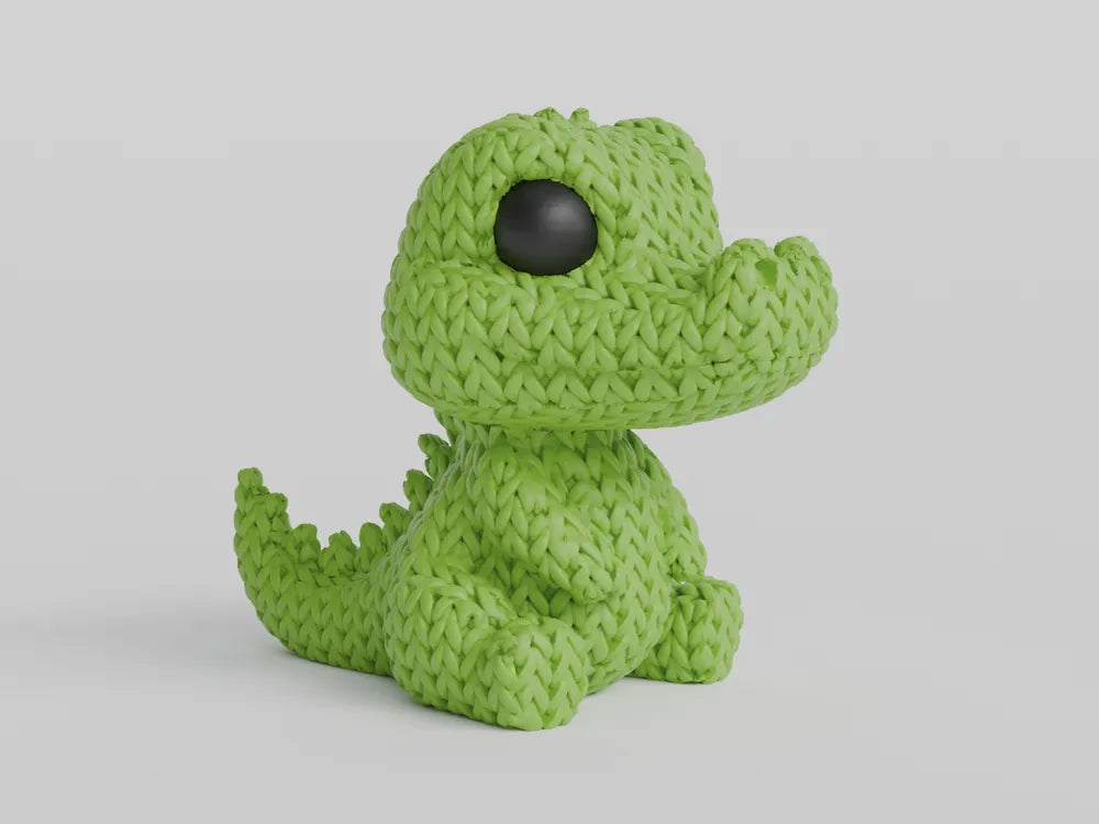 Knitted Crocodile