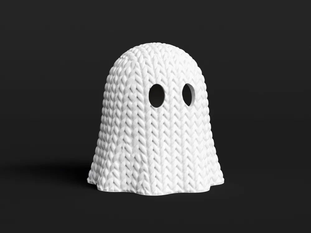 Knitted Halloween Ghost