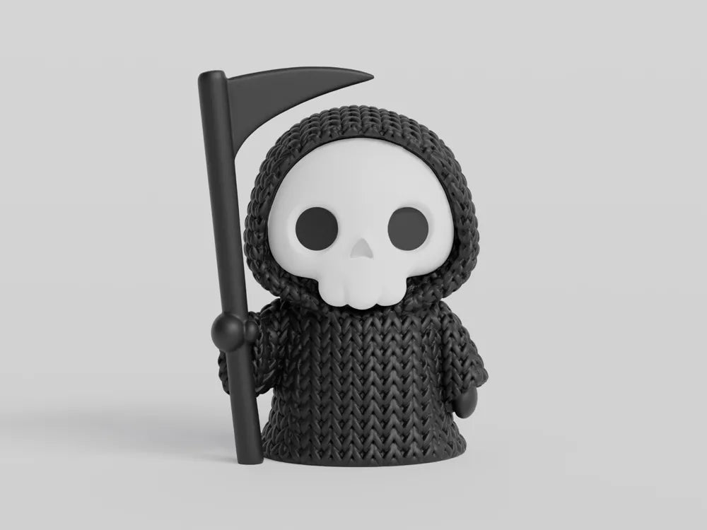 Knitted Halloween Grim Reaper